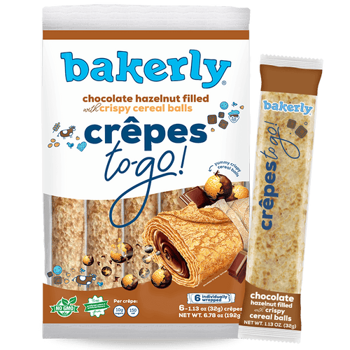 crunchy chocolate crêpes to-go! - bakerly