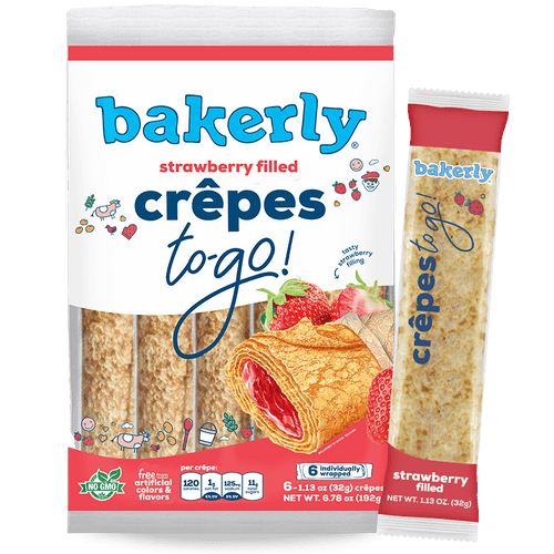 strawberry crêpes to-go! - bakerly